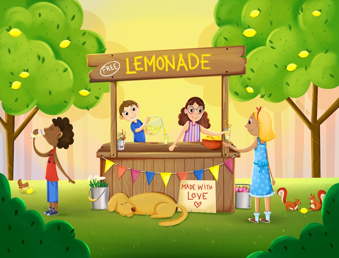 forte_vanessa_children's_illustration_lemonade_stand